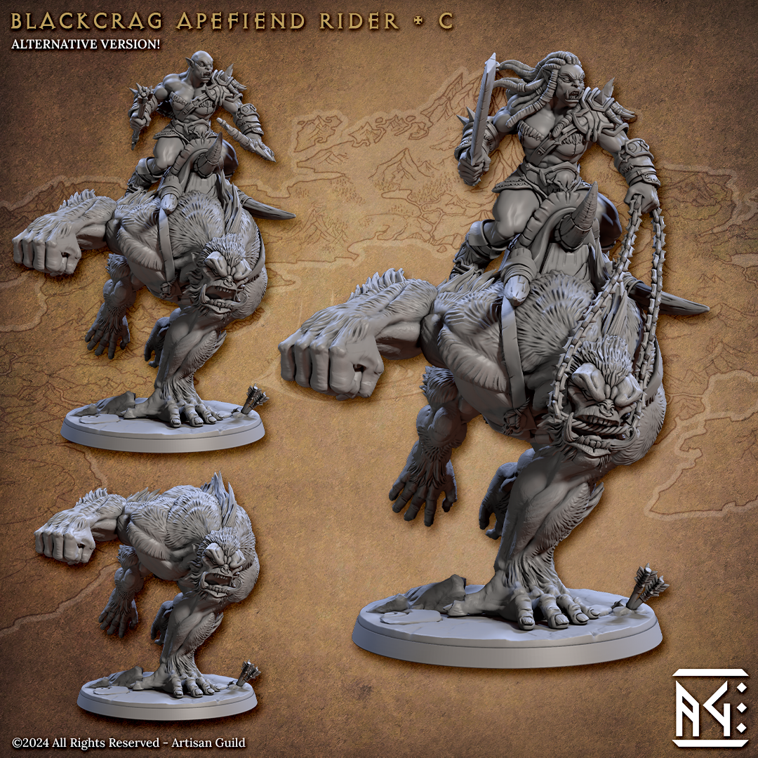 Blackcrag Apefiend Rider - C (Blackcrag Orcs)